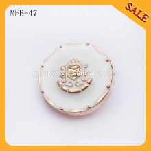 MFB47 fashion western metal buttons anchor pattern metal buttons 1 inch